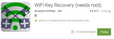 Menggunakan Aplikasi Wifi Key Recovery